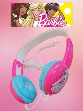 2 for $30 | Barbie Pink and Aqua Over-Ear Headphones with Character Graphics
